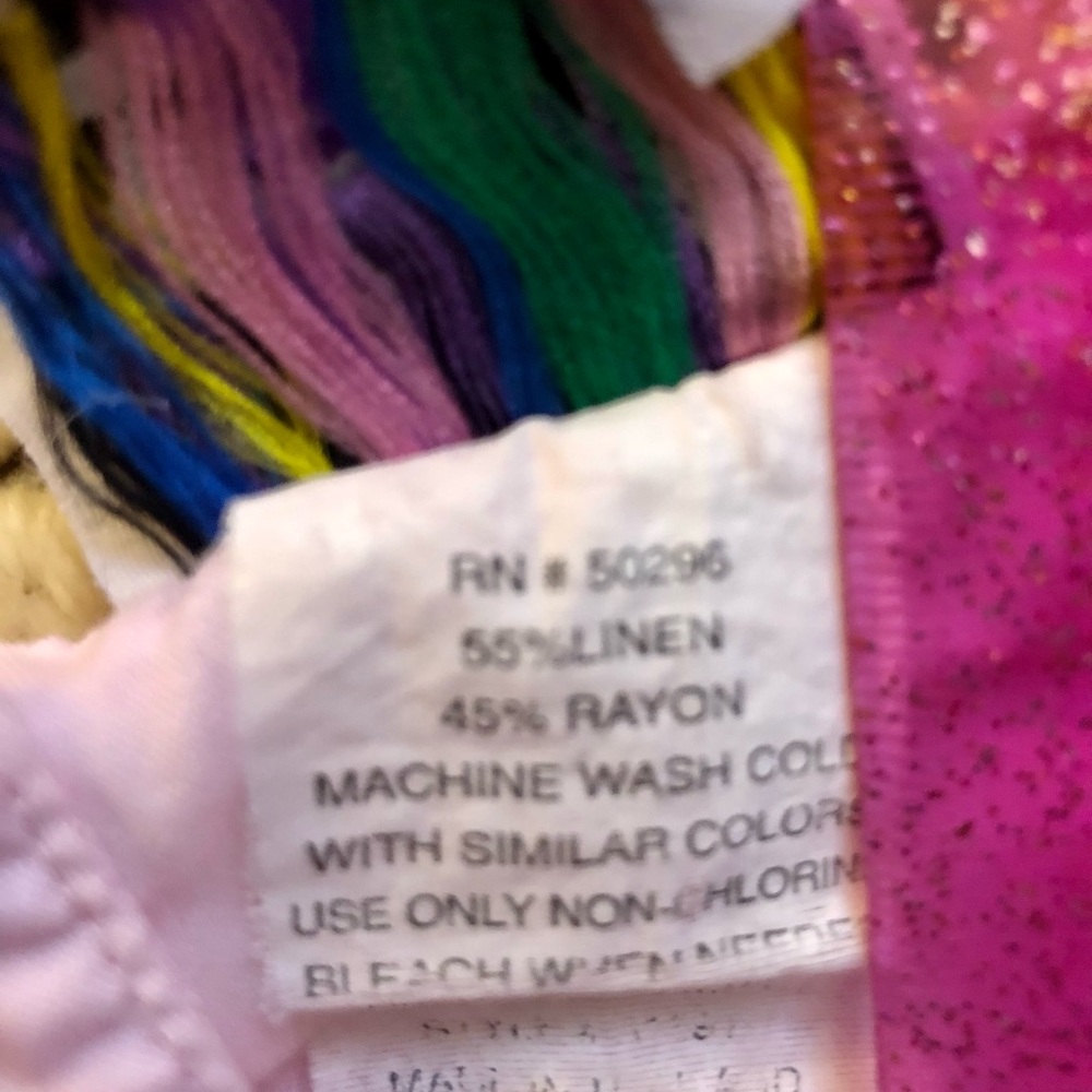 Zoey Soft Pink Floral Embroidery Sleeveless Summer Dress Girl’s Sz 5 Linen Blend - Picture 12 of 12
